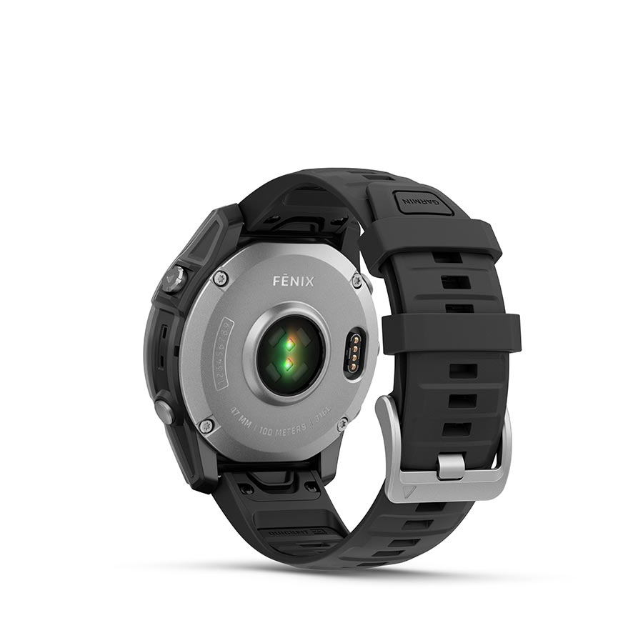 Garmin fenix E AMOLED 47mm, Acier inoxydable, vue 5