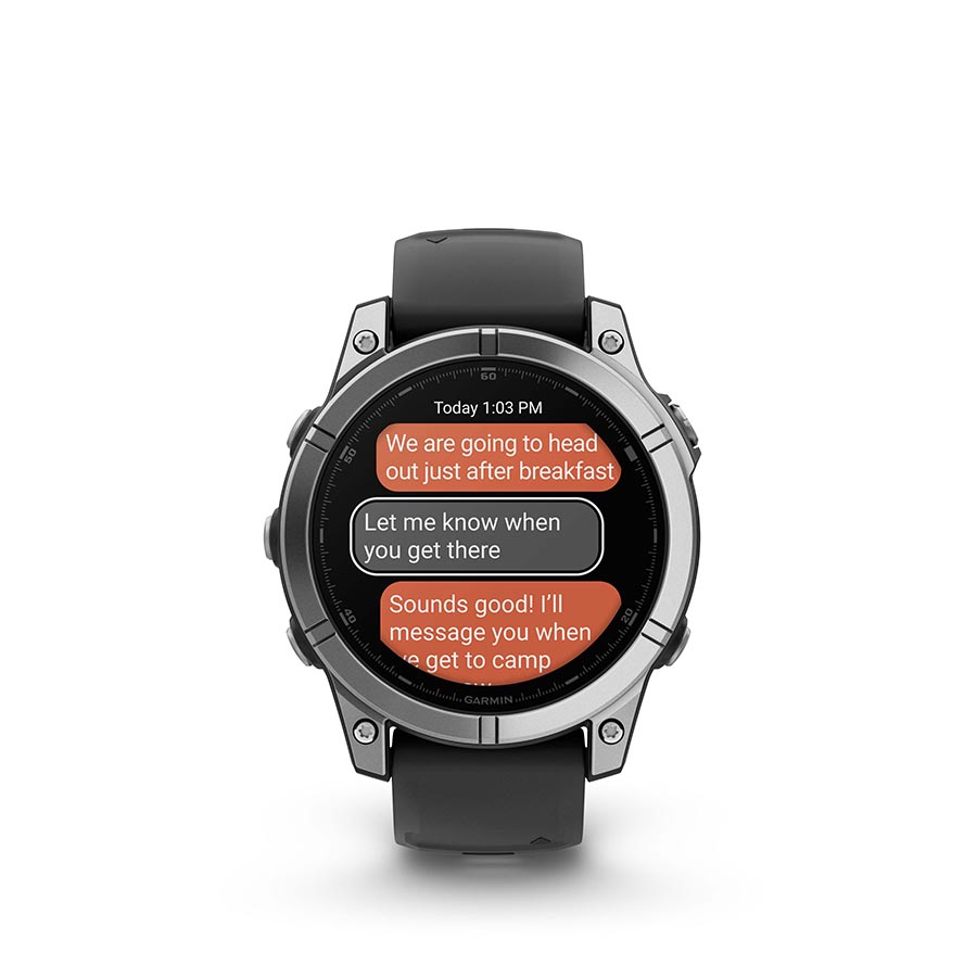 Garmin fenix E AMOLED 47mm, Acier inoxydable, vue 8