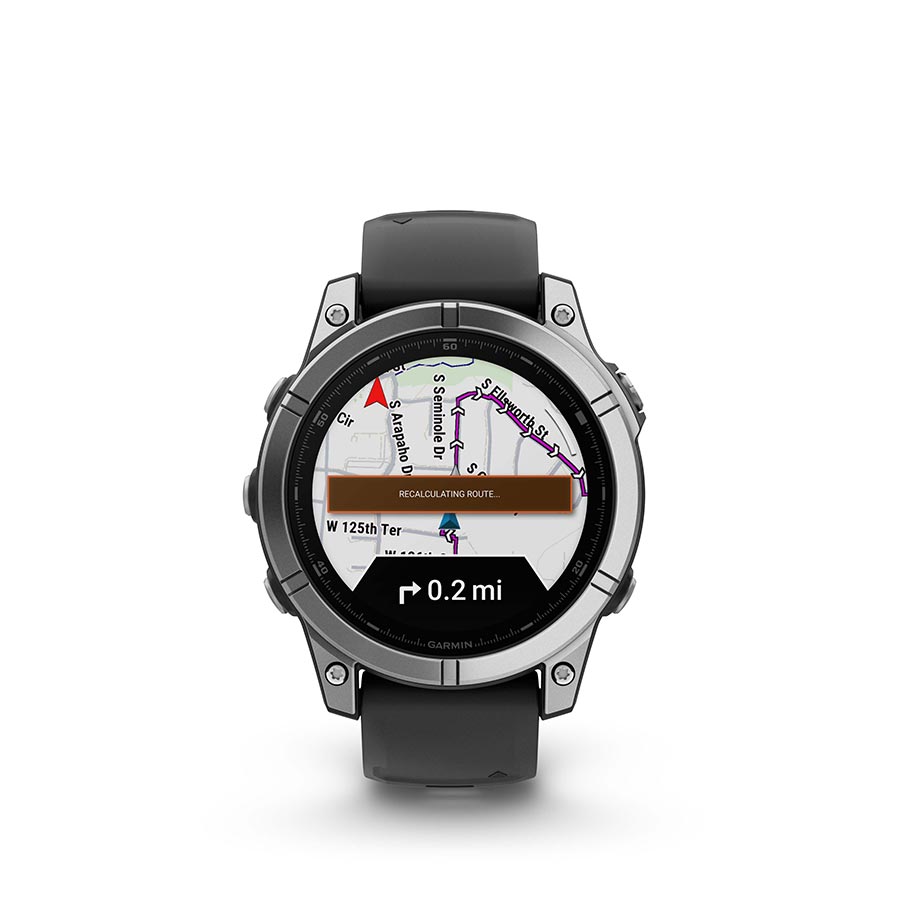 Garmin fenix E AMOLED 47mm, Acier inoxydable, vue 10