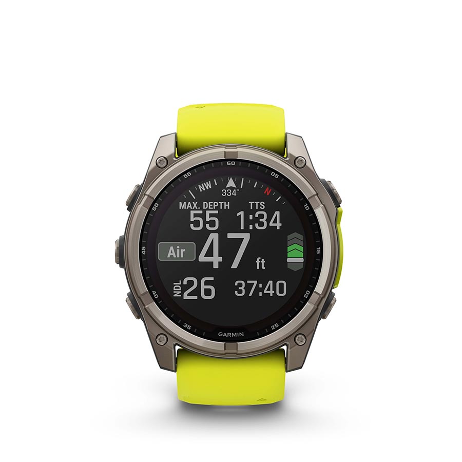 Garmin fenix 8 Solar Sapphire 51mm, Titane, vue 12