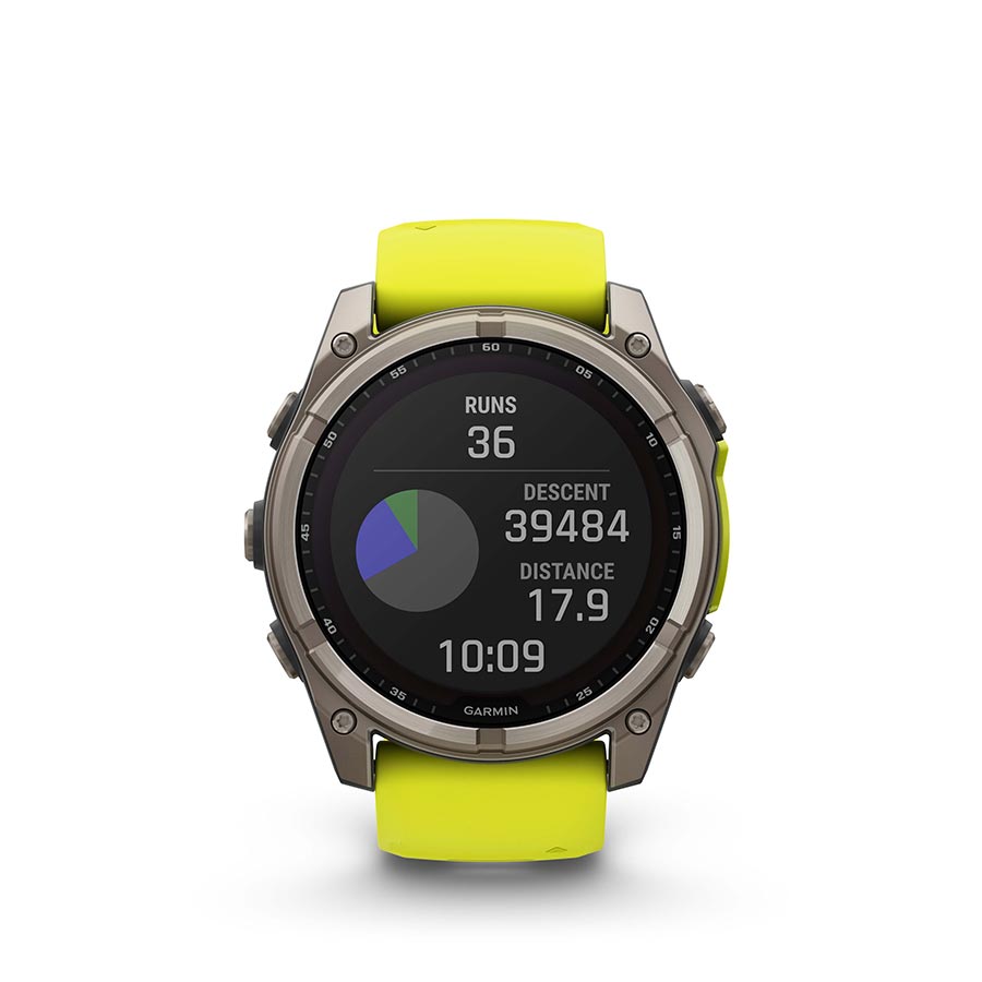 Garmin fenix 8 Solar Sapphire 51mm, Titane, vue 13