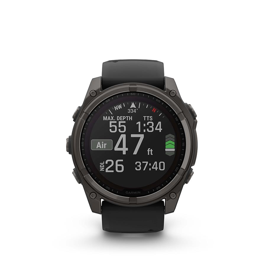 Garmin fenix 8 Solar Sapphire 51mm, Gris, vue 8
