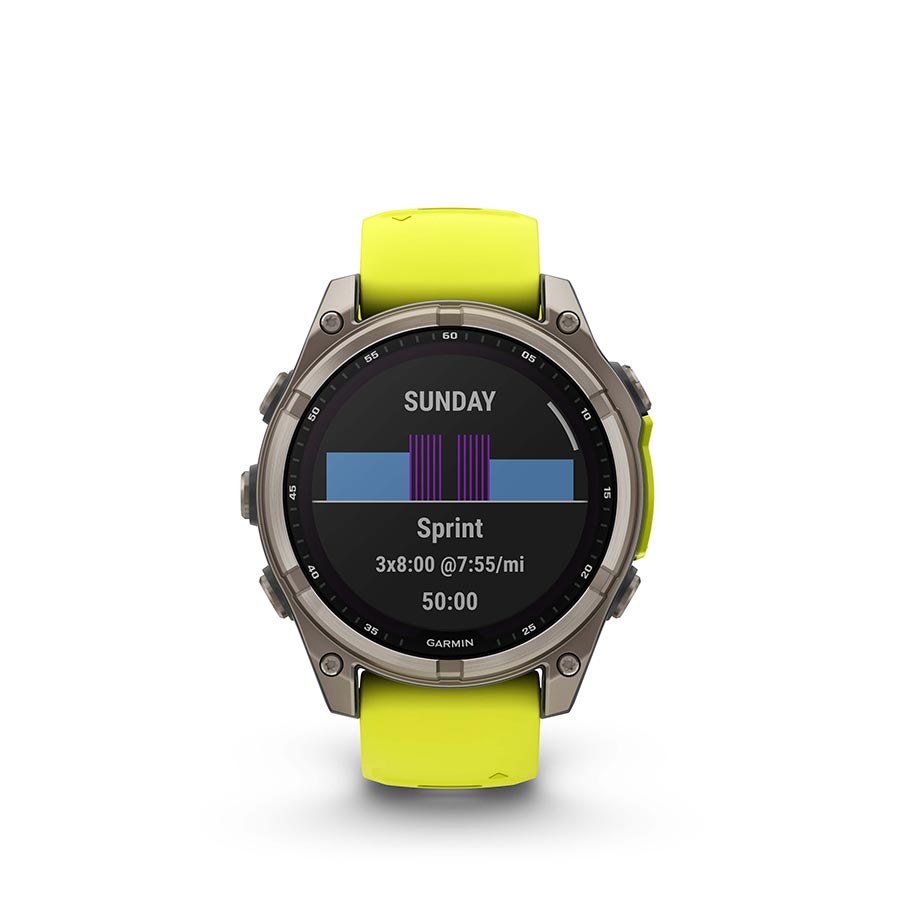 Garmin fenix 8 Solar Sapphire 47mm, Titane, vue 2