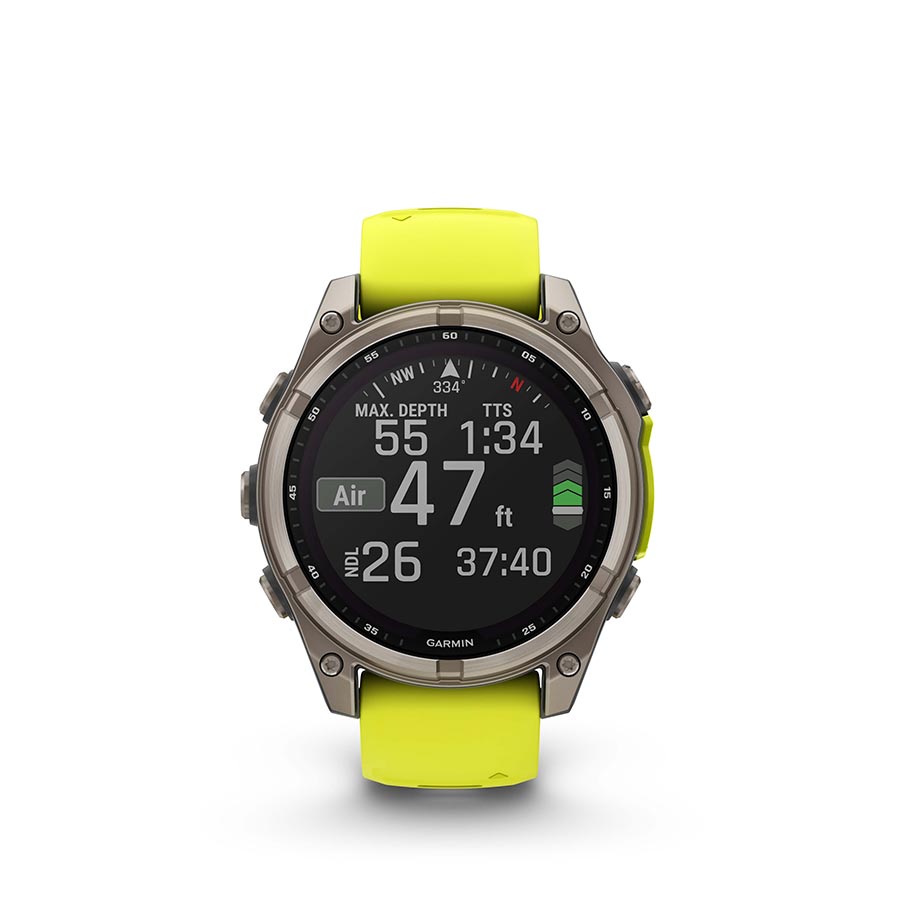 Garmin fenix 8 Solar Sapphire 47mm, Titane, vue 10