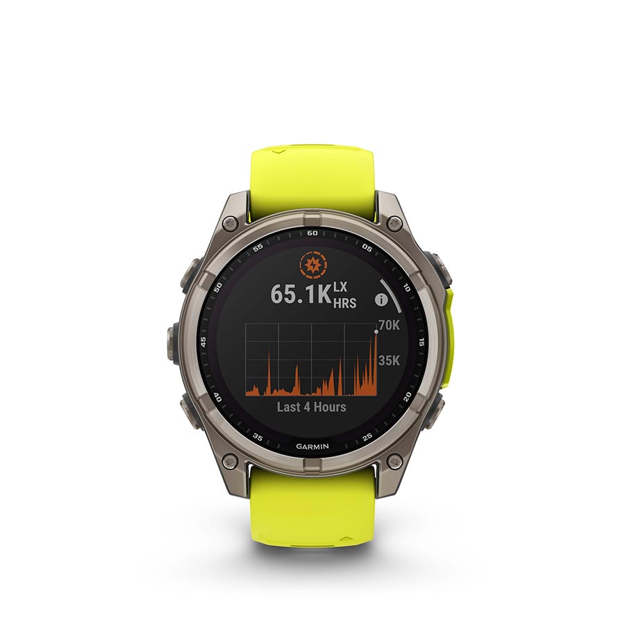 Garmin fenix 8 Solar Sapphire 47mm, Titane, vue 11