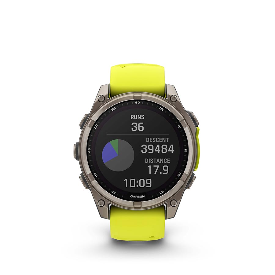 Garmin fenix 8 Solar Sapphire 47mm, Titane, vue 12