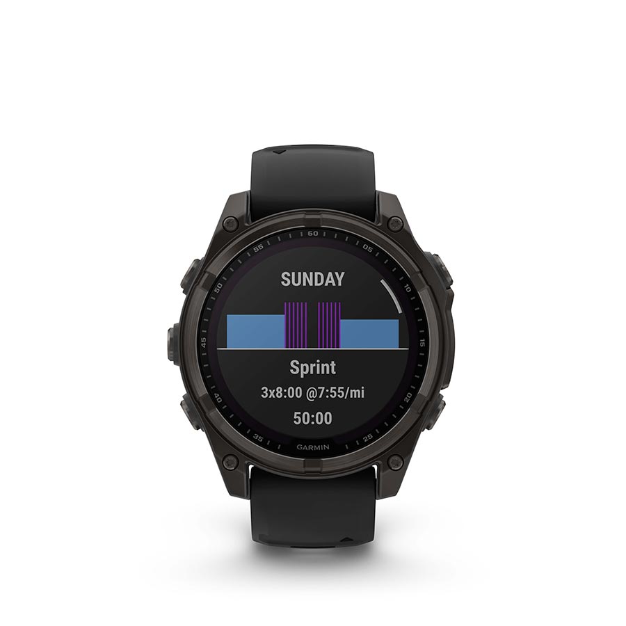 Garmin fenix 8 Solar Sapphire 47mm, Gris, vue 9