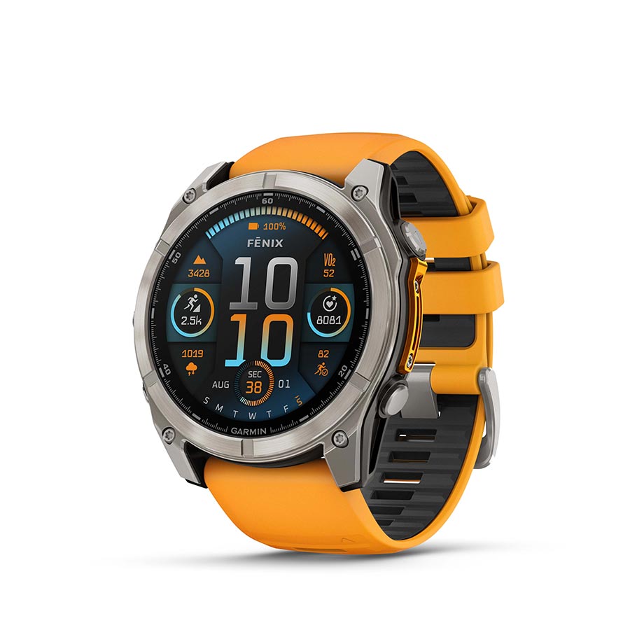 Garmin fenix 8 AMOLED Sapphire 51mm, Titane, vue 1