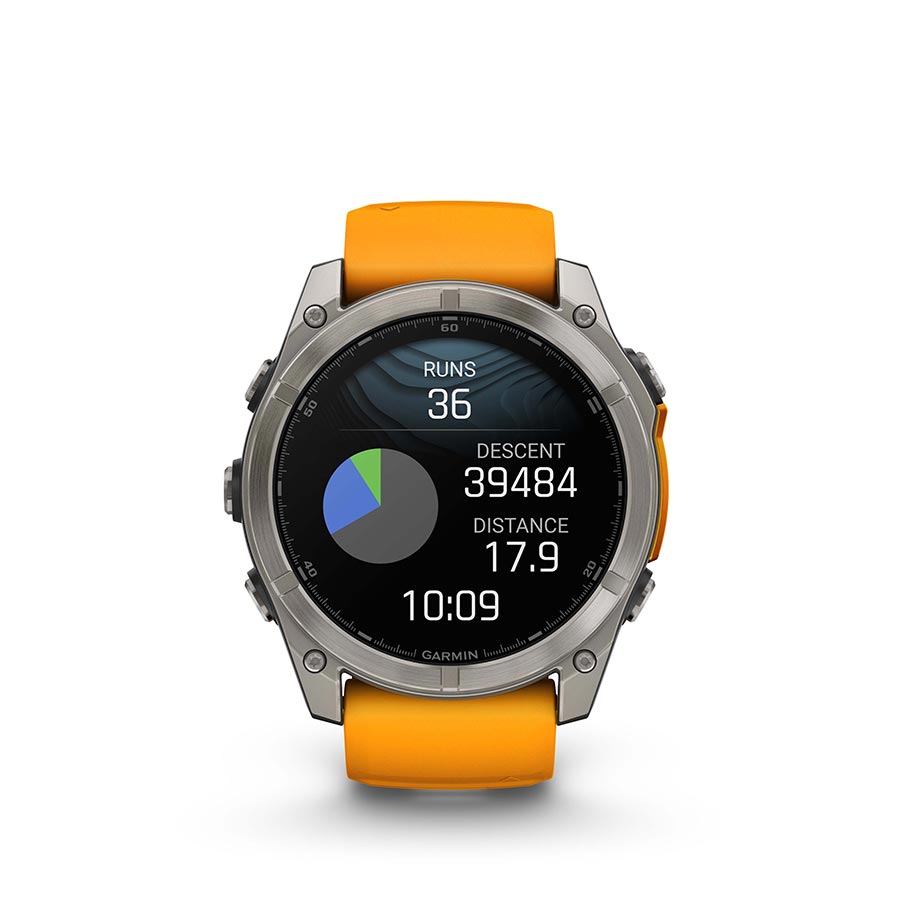 Garmin fenix 8 AMOLED Sapphire 51mm, Titane, vue 11