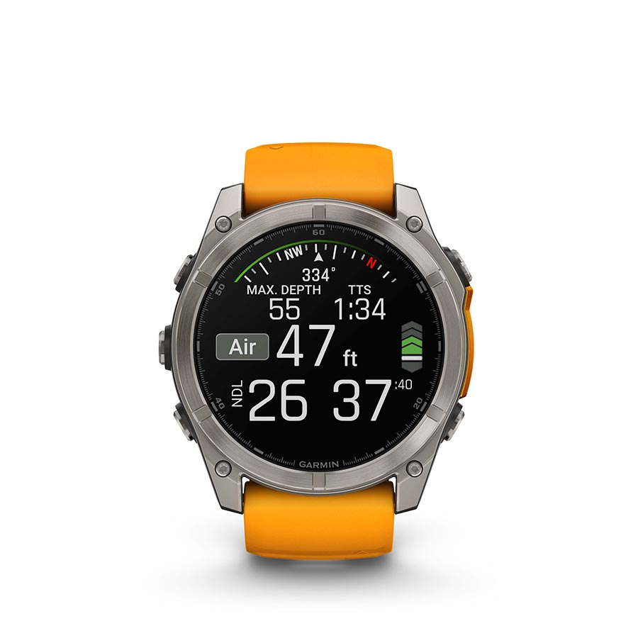 Garmin fenix 8 AMOLED Sapphire 51mm, Titane, vue 12
