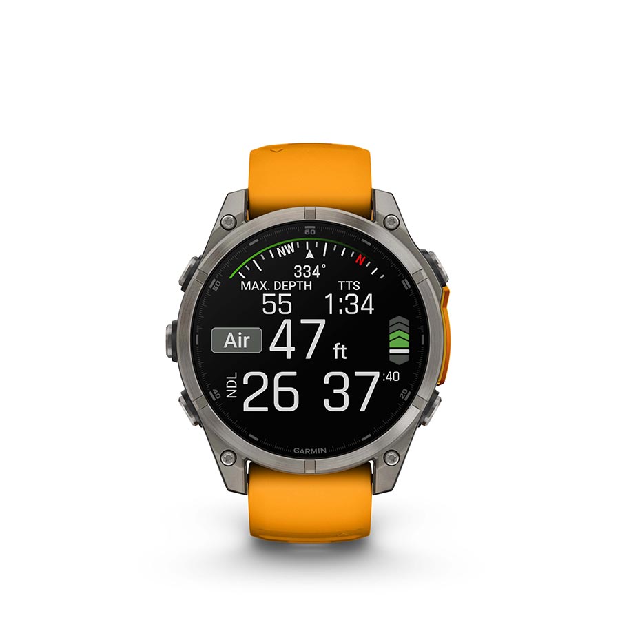Garmin fenix 8 AMOLED Sapphire 47mm, Titane, vue 13