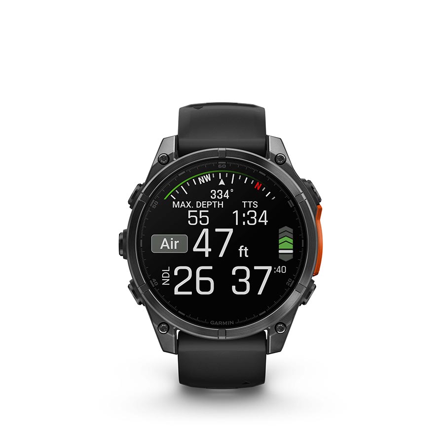 Garmin fenix 8 AMOLED 47mm, Gris ardoise, vue 2