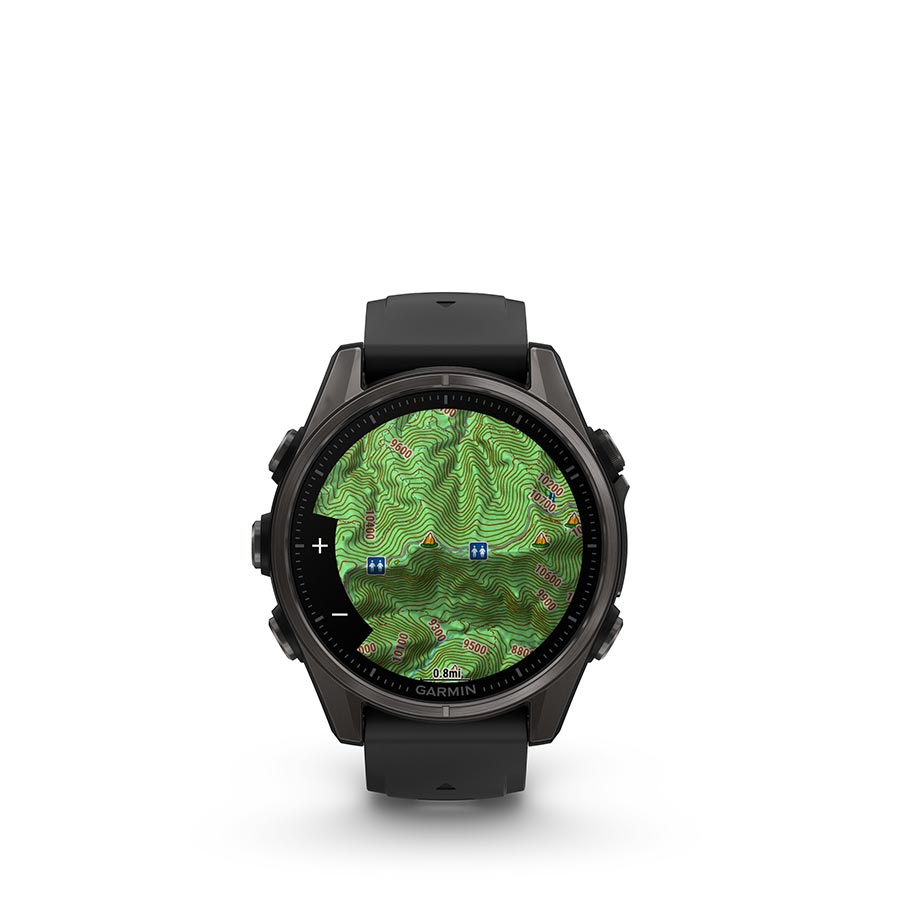Garmin fenix 8 AMOLED Sapphire 43mm, Gris, vue 8