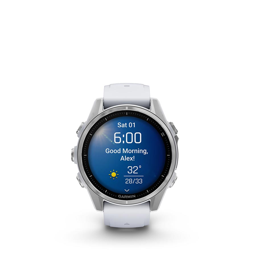 Garmin fenix 8 AMOLED 43mm, Argent, vue 2