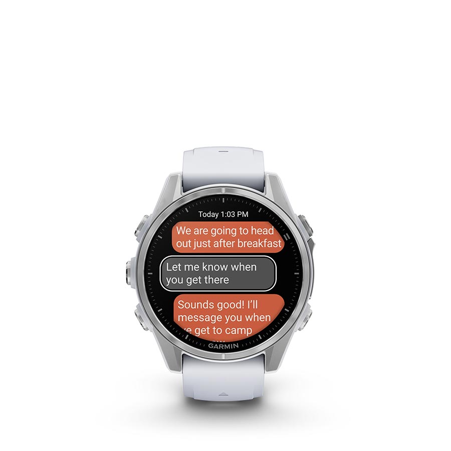 Garmin fenix 8 AMOLED 43mm, Argent, vue 10