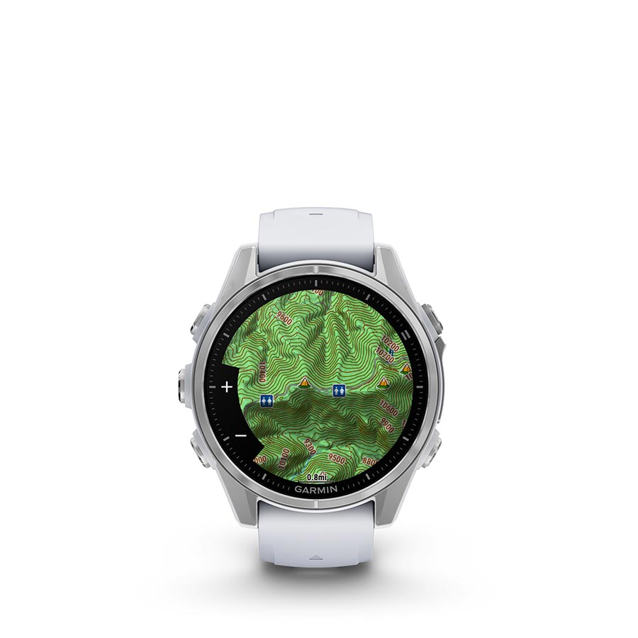 Garmin fenix 8 AMOLED 43mm, Argent, vue 13