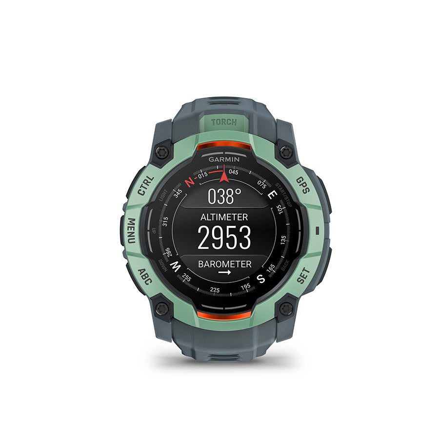 Garmin Instinct 3 50mm AMOLED, Neo Tropic, vue 8