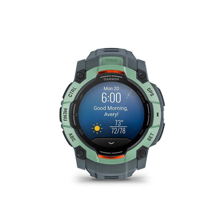 Garmin Instinct 3 50mm AMOLED, Neo Tropic, vue 11