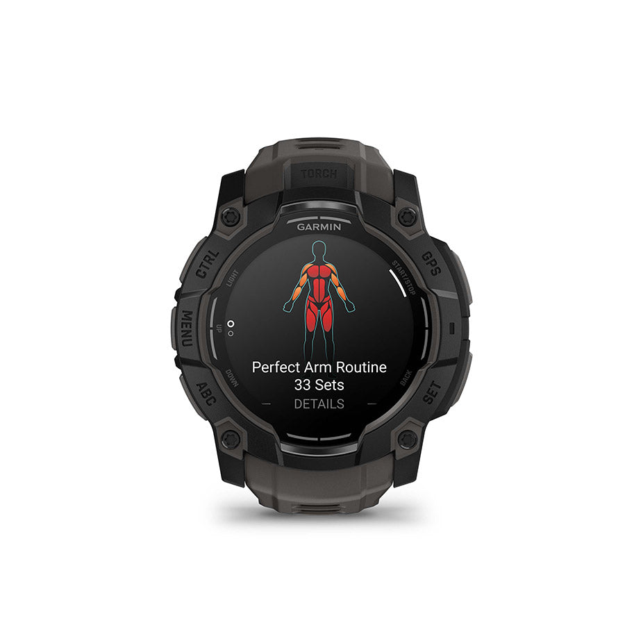 Garmin Instinct 3 50mm AMOLED, Noir, vue 4