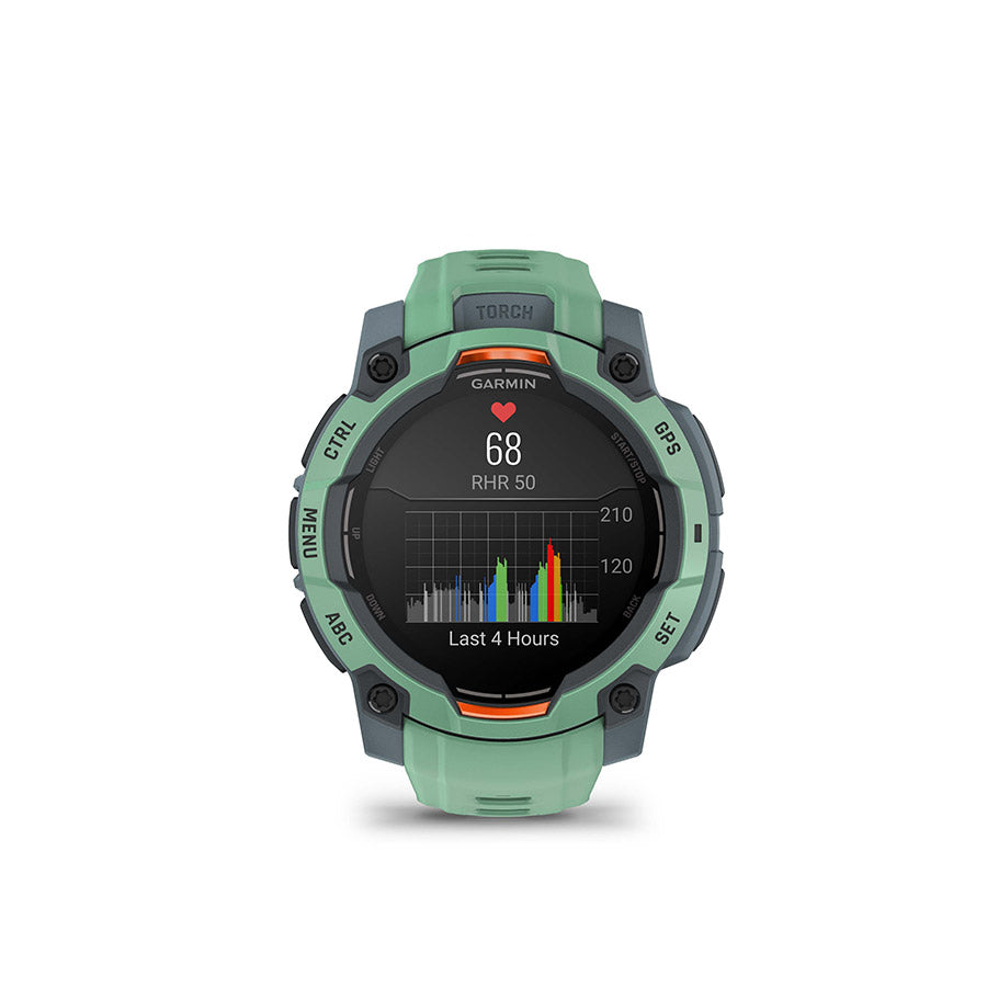 Garmin Instinct 3 45mm AMOLED, Neo Tropic, vue 7