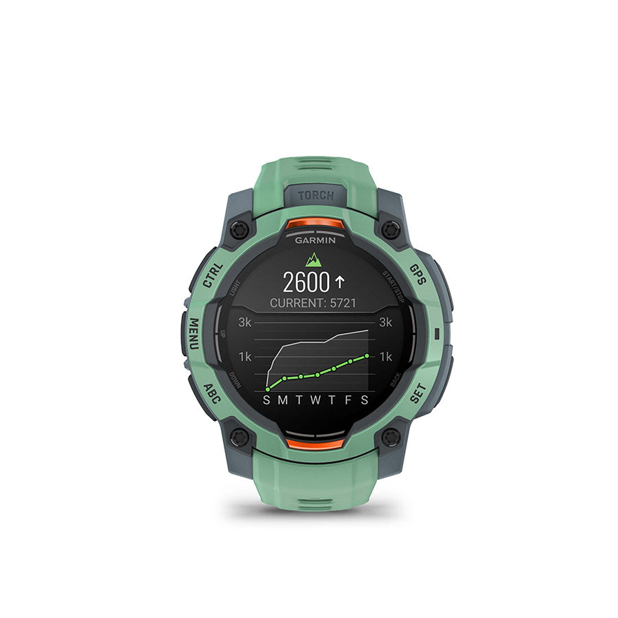 Garmin Instinct 3 45mm AMOLED, Neo Tropic, vue 9