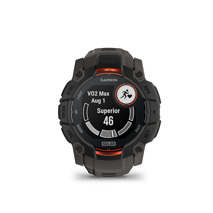 Garmin Instinct 3 50mm Solar, Noir, vue 16