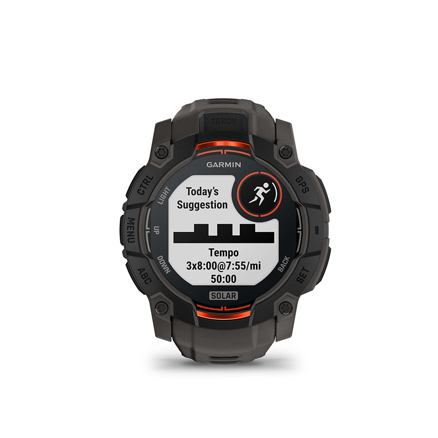 Garmin Instinct 3 50mm Solar, Noir, vue 17