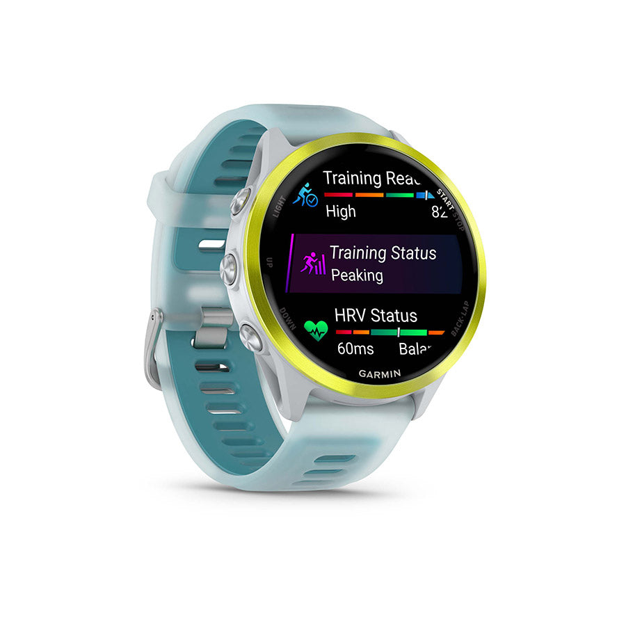 Garmin Forerunner 570 47mm, Whitestone, vue 3