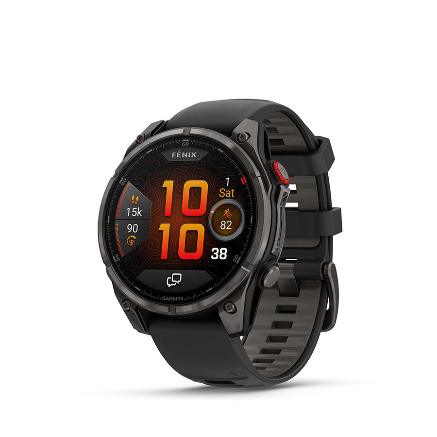 Garmin fenix 8 Pro 47mm AMOLED Sapphire, Noir et gris Pebble, vue 1