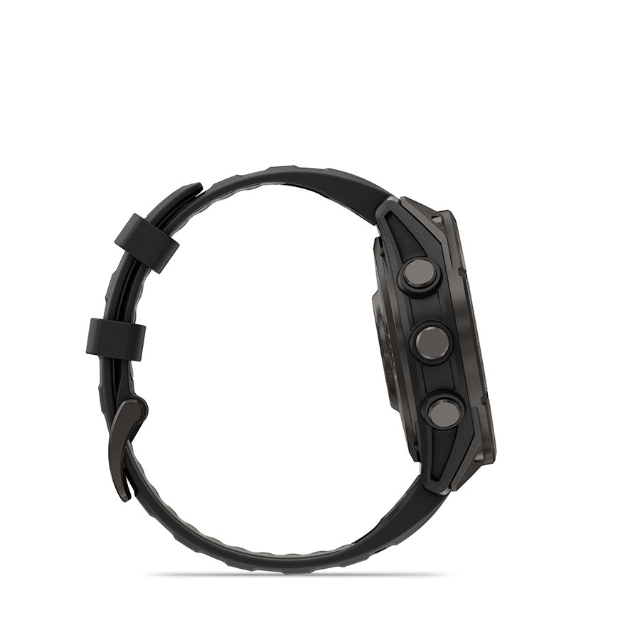 Garmin fenix 8 Pro 47mm AMOLED Sapphire, Noir et gris Pebble, vue 9