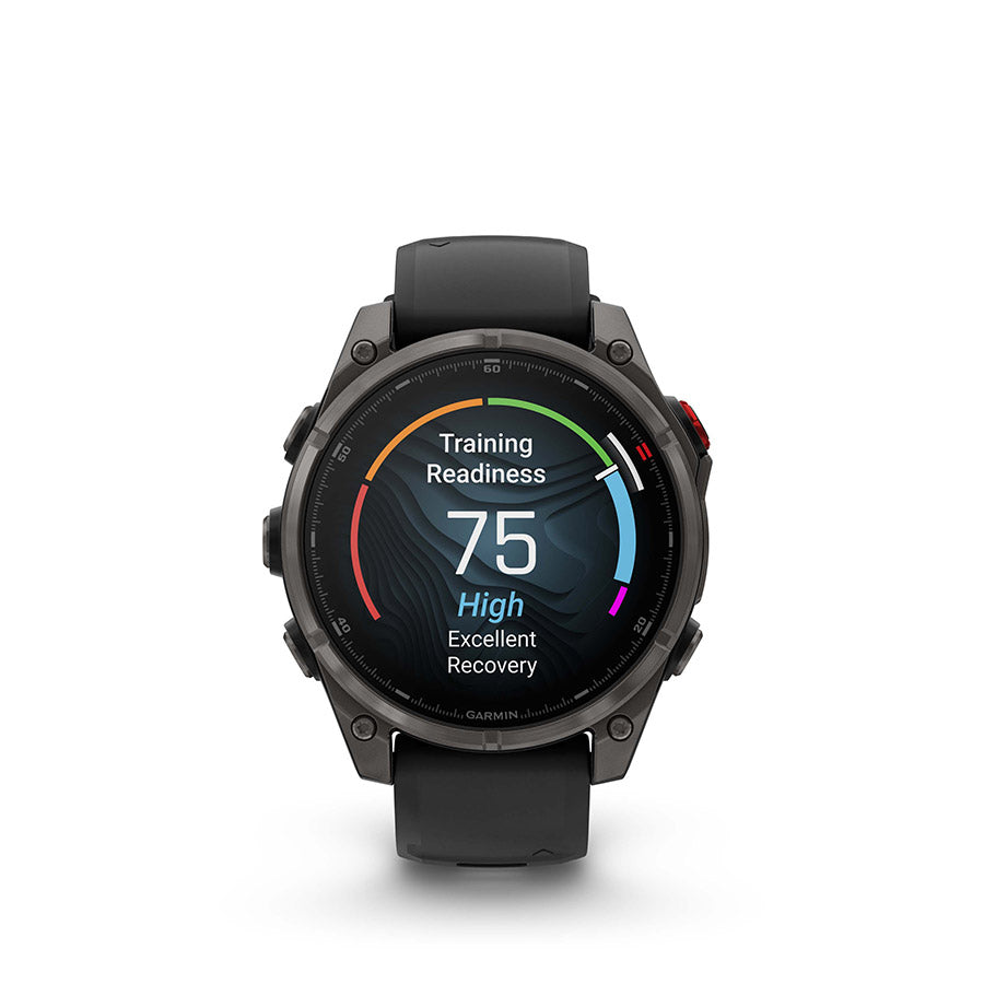 Garmin fenix 8 Pro 47mm AMOLED Sapphire, Noir et gris Pebble, vue 12