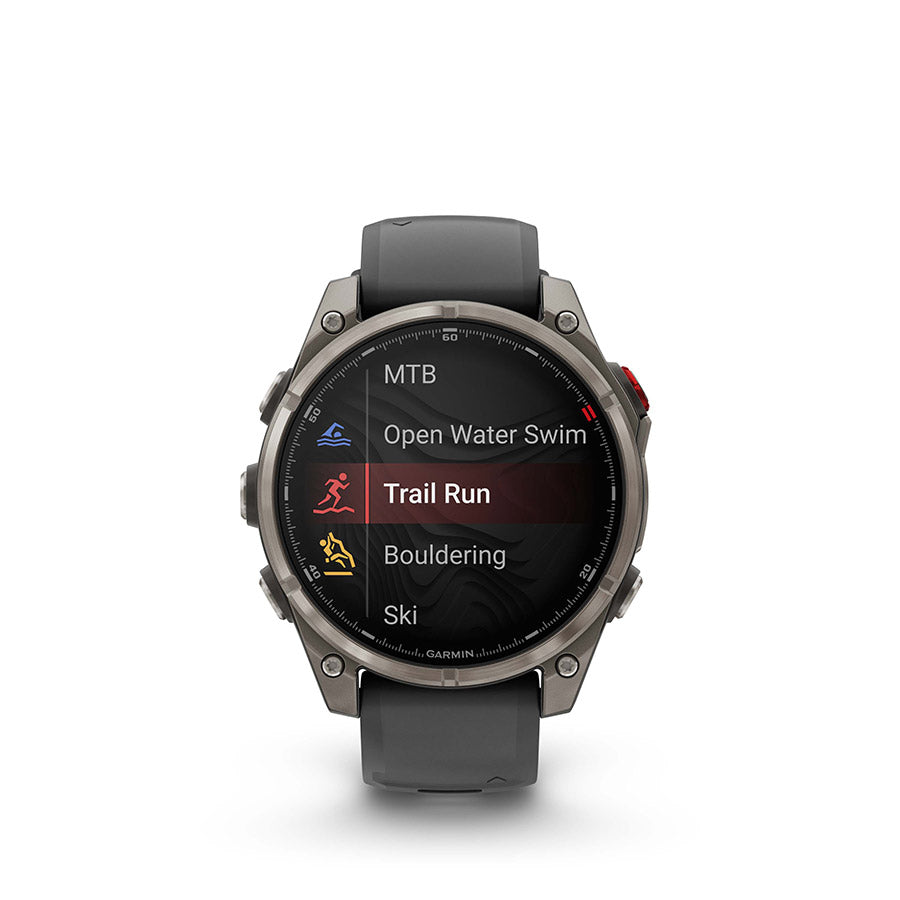 Garmin fenix 8 Pro 47mm AMOLED Sapphire, Noir, vue 8
