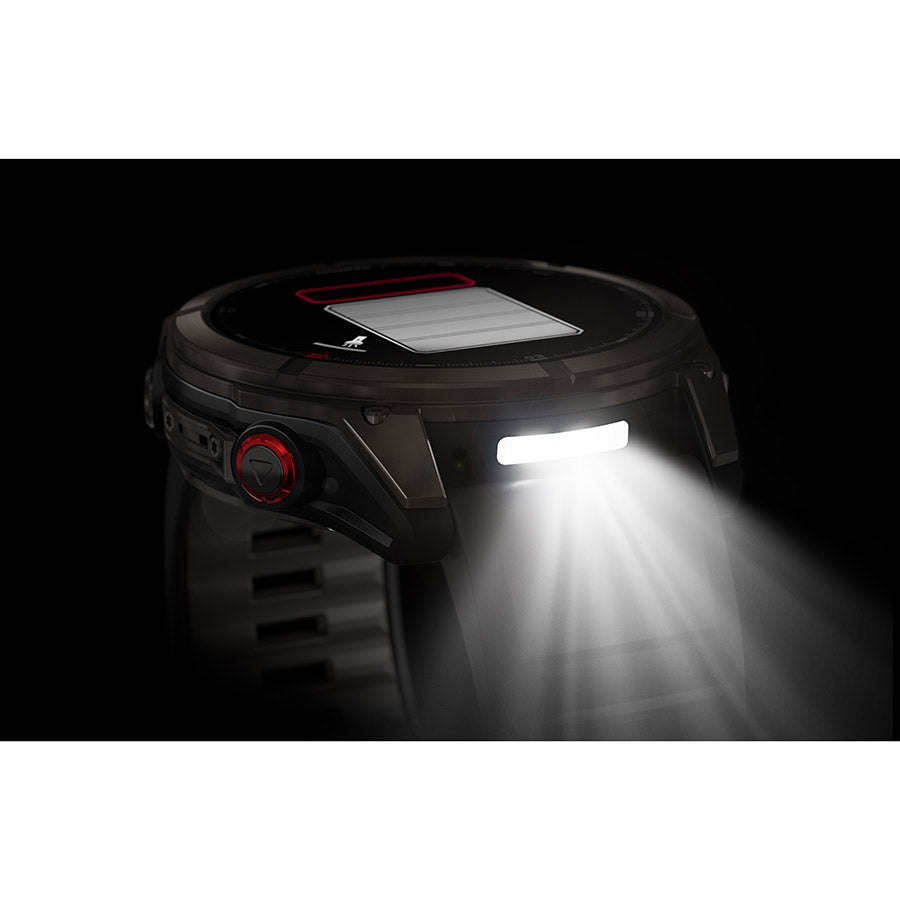 Garmin fenix 8 Pro 51mm AMOLED Sapphire, Noir et gris Pebble, vue 3