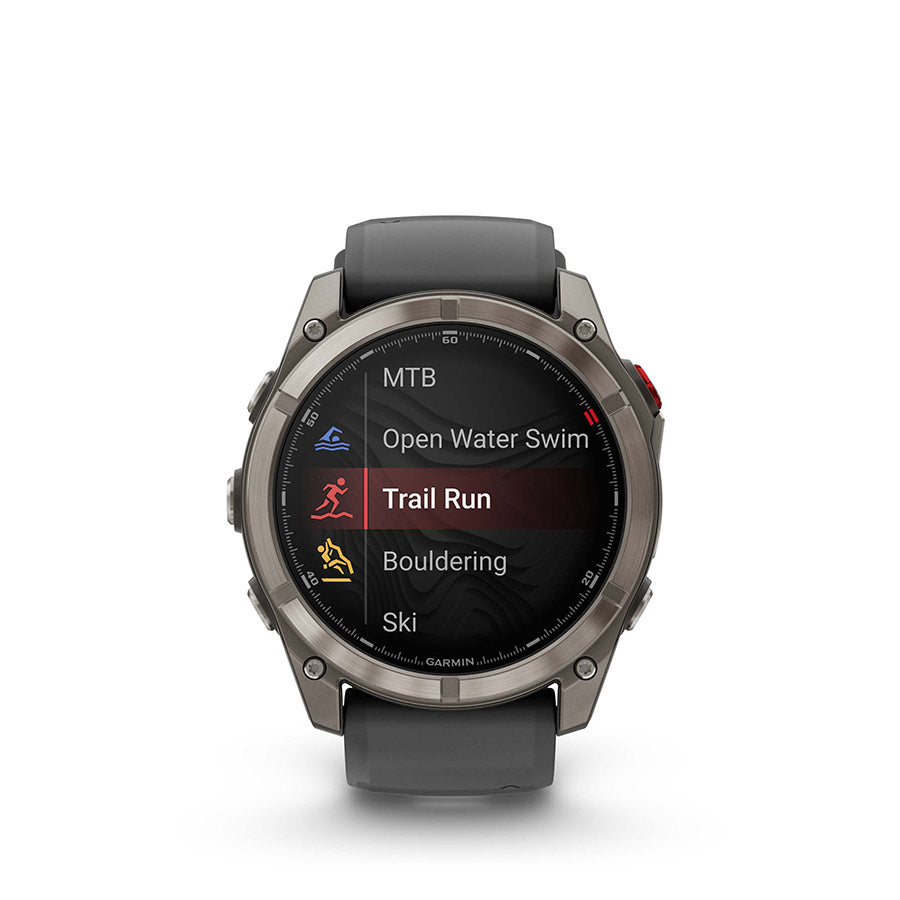 Garmin fenix 8 Pro 51mm AMOLED Sapphire, Noir, vue 8