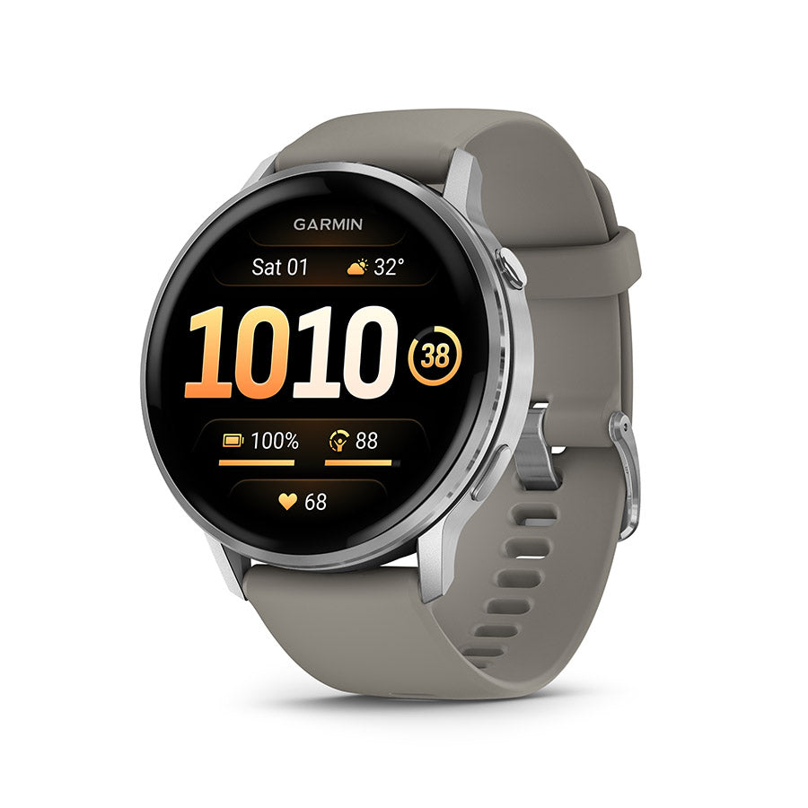 Garmin Venu 4 45mm, Argent et gris argent, vue 1