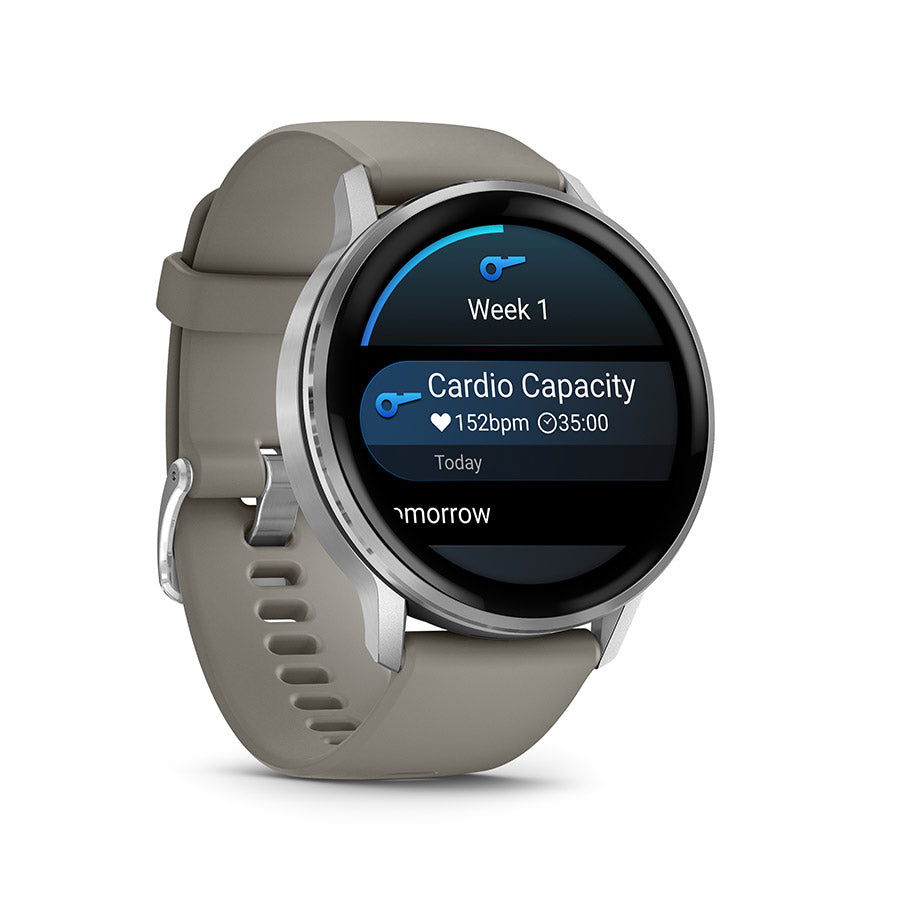 Garmin Venu 4 45mm, Argent et gris argent, vue 3