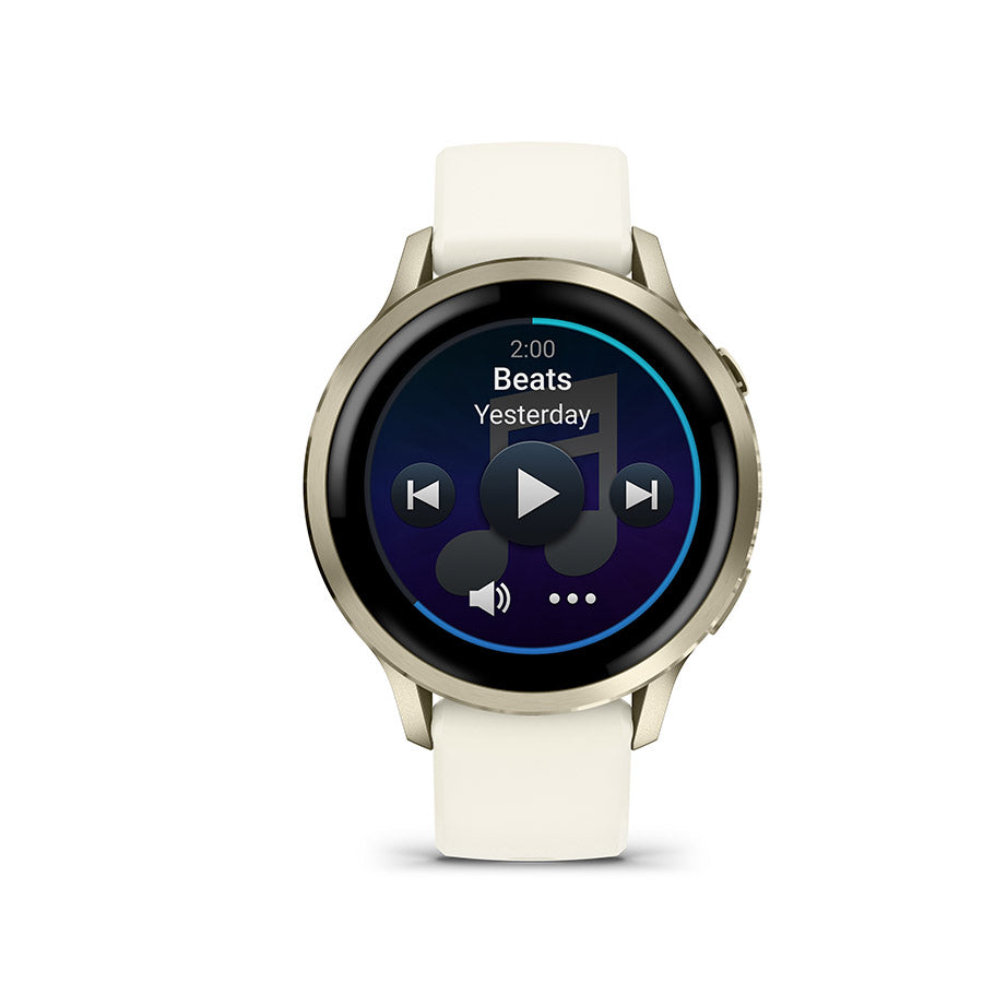 Garmin Venu 4 41mm, Lunar Gold et Bone, vue 4