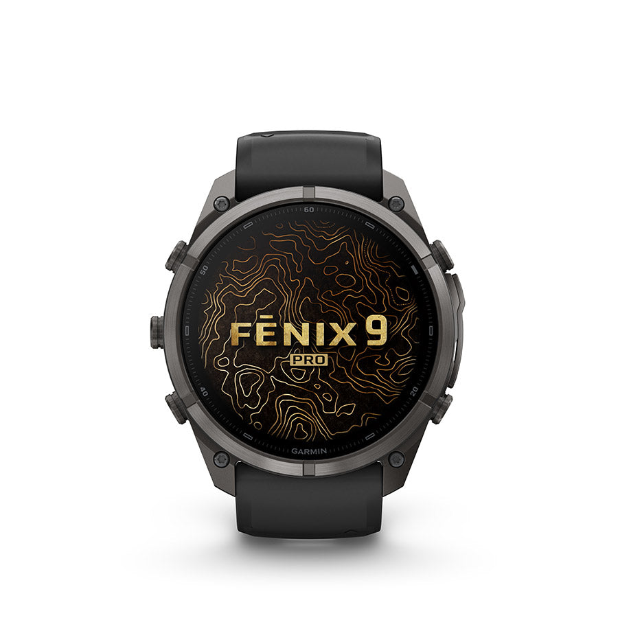 Garmin fenix 9 Pro inReach 51 mm, Noir / bracelet en silicone noir et gris galet, vue 5