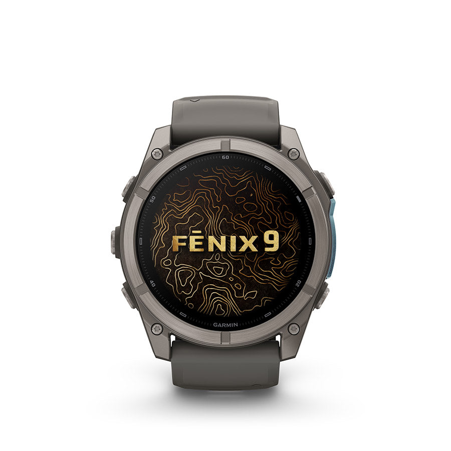 Garmin fenix 9 51 mm, Titane / bracelet en silicone gris galet, vue 5