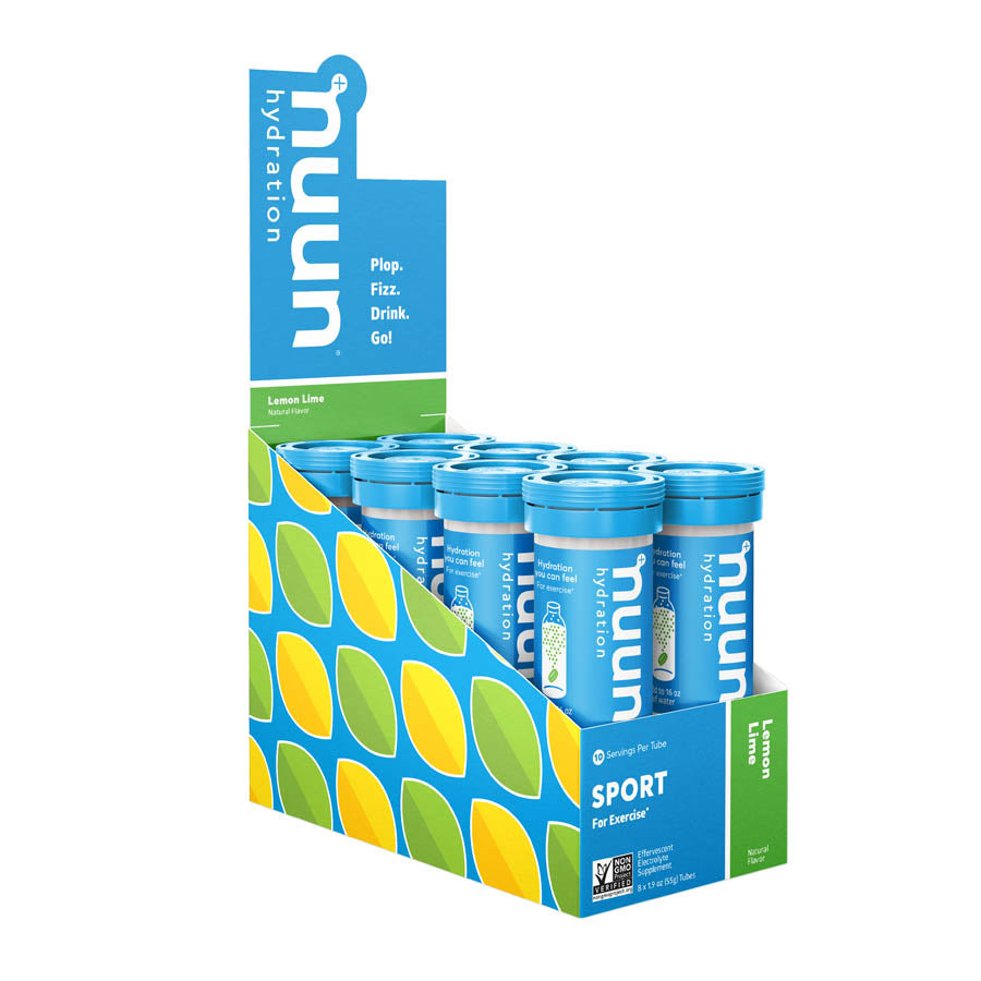 Nuun, Sport, Drink Mix, Lemon Lime, Box of 8, 10 servings
