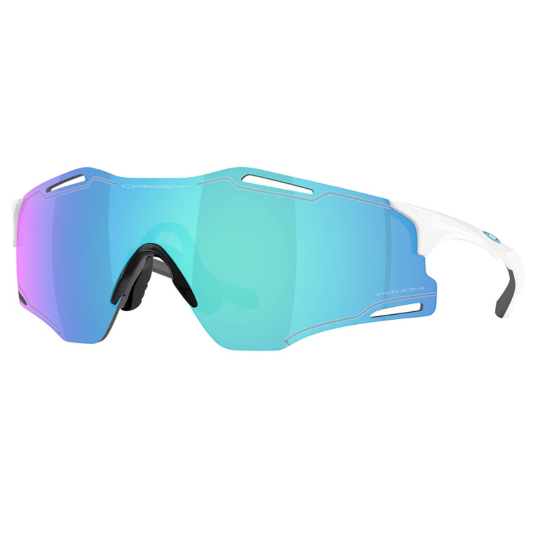 OAKLEY CYBR ZERO POLISHED WHITE W/PRIZM SAPPHIRE