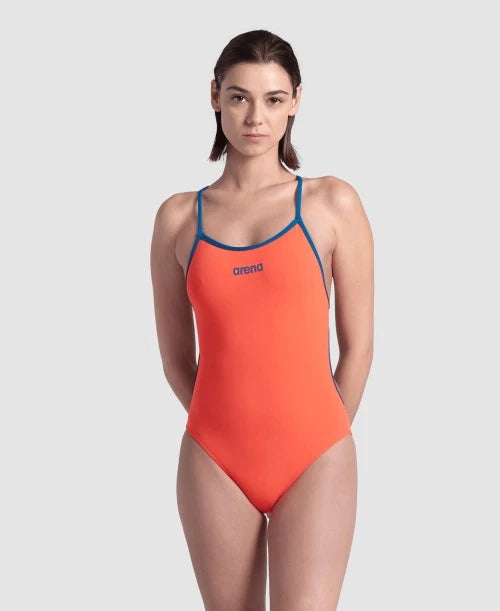 ARENA SWIMSUIT LACE BACK SOLID F/W