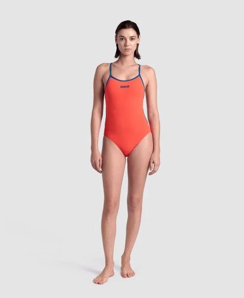 ARENA SWIMSUIT LACE BACK SOLID F/W
