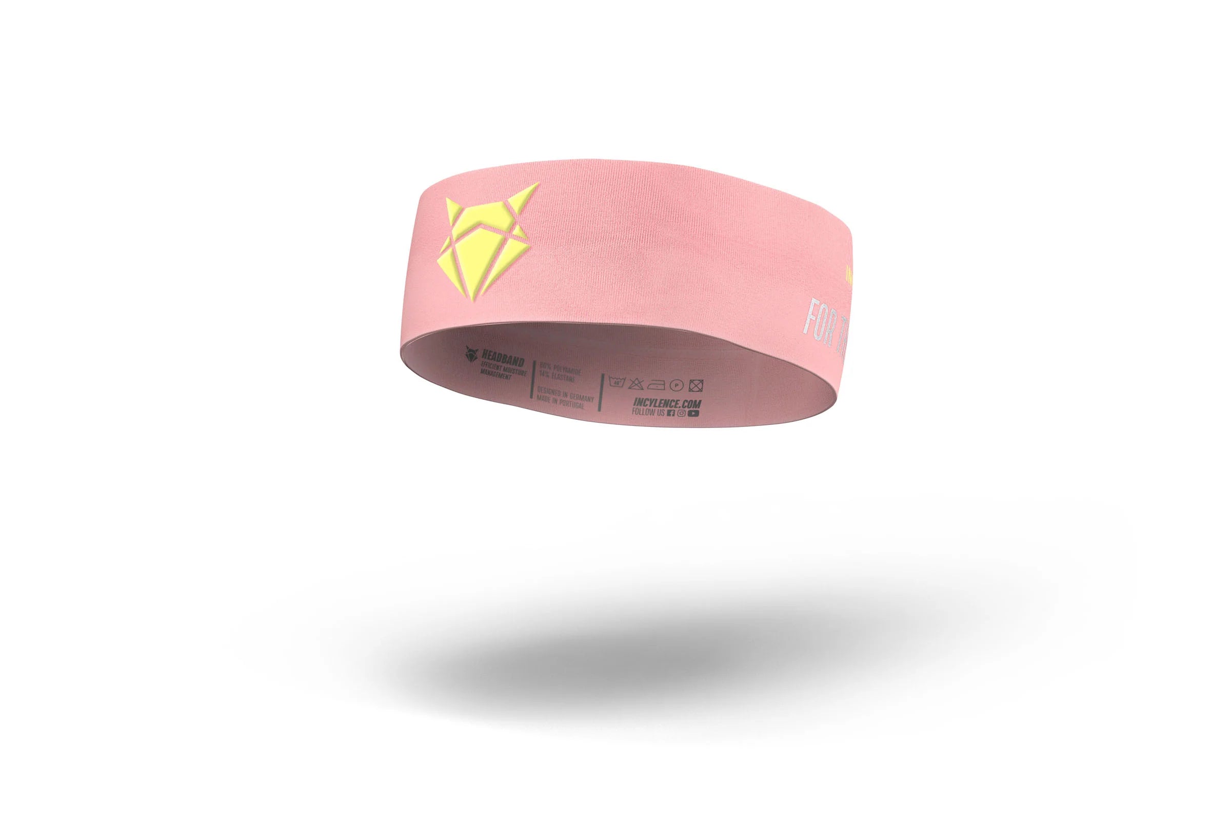 INCYLENCE HEADBAND V1 LIGHT PINK YELLOW ÉTROIT