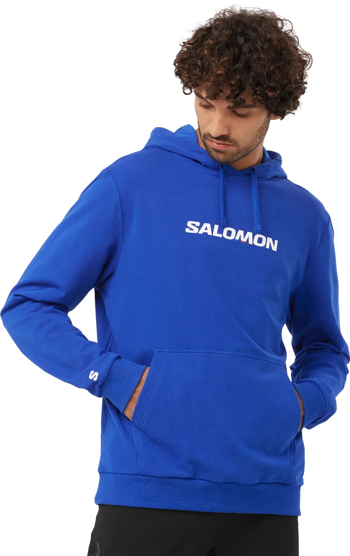 SALOMON LOGO PERFORMANCE HOODIE H/M