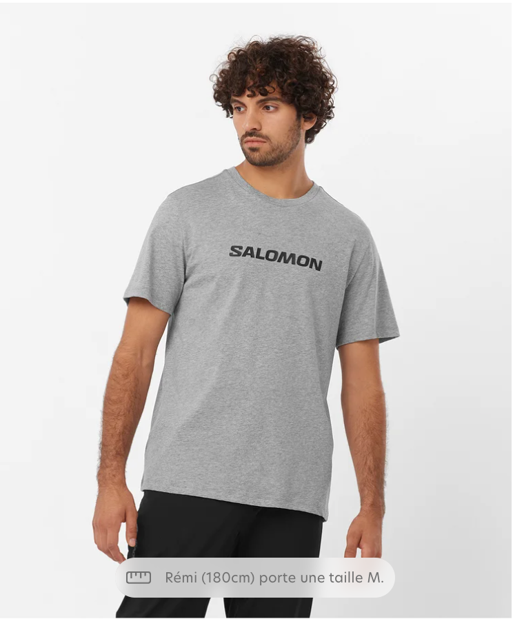 SALOMON LOGO PERFORMANCE SS TEE H/M