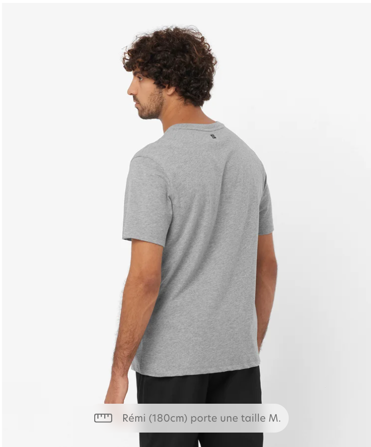 SALOMON LOGO PERFORMANCE SS TEE H/M