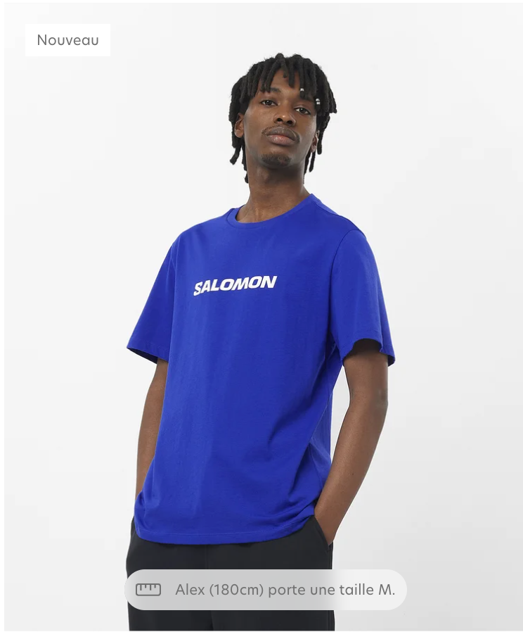 SALOMON LOGO PERFORMANCE SS TEE H/M