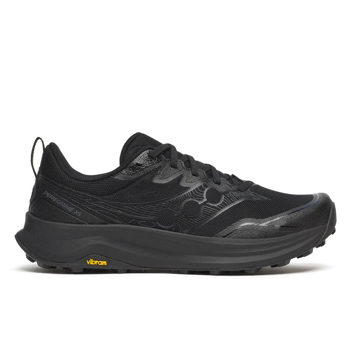 Saucony Peregrine 16 GTX homme, Triple Black, vue 1