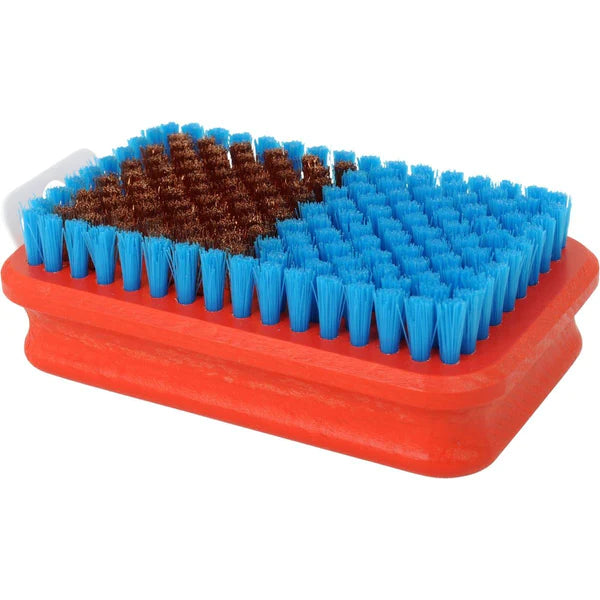 SWIX BRONZE AND BLUE NYLON COMBI BRUSH